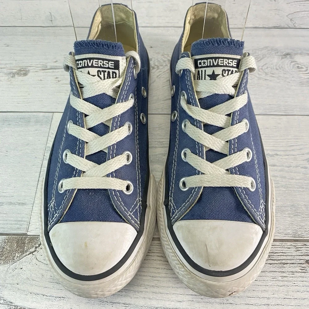 Converse Sneakers Youth 13.5 Blue Canvas Low Top Kids Shoes ChuckTaylor All Star